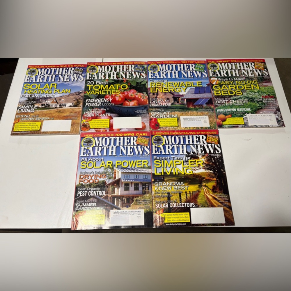 Mother Earth News Magazine Bundle Issues 225-230 (12/2007- 11/2008)